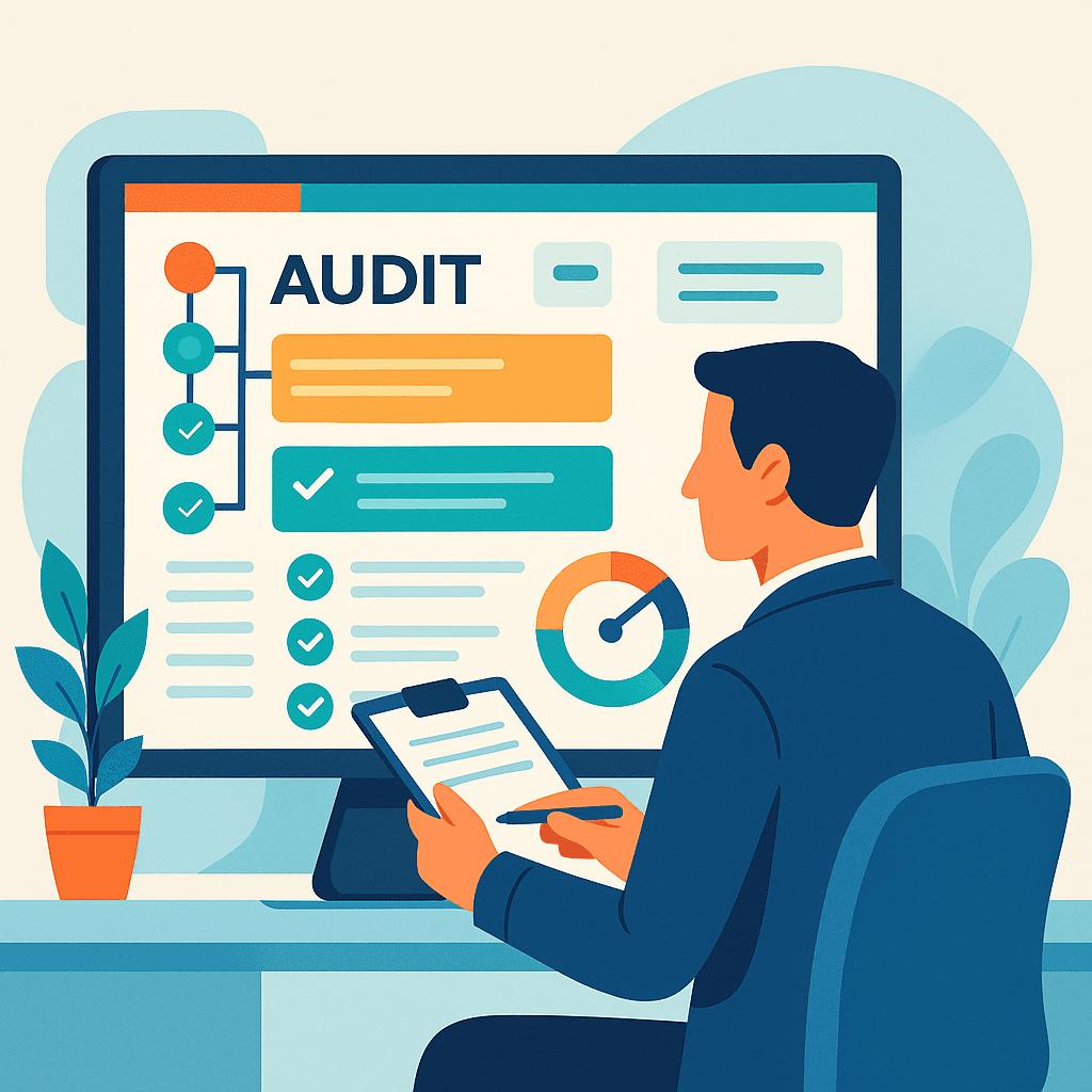 Illustration d'un audit fonctionnel d'application web